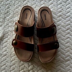 Aetrex - Sofie Platform Sandal - Size 9/9.5 - Excellent Condition!